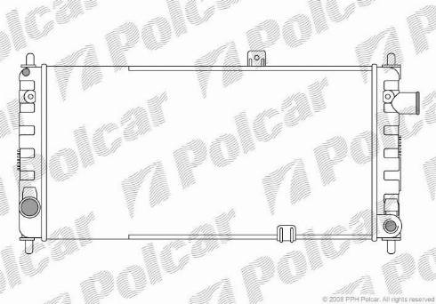Polcar 5504083X - Радіатор, охолодження двигуна autozip.com.ua