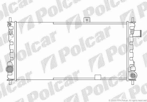 Polcar 550408-3 - Радіатор, охолодження двигуна autozip.com.ua
