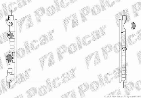 Polcar 5505082X - Радіатор, охолодження двигуна autozip.com.ua