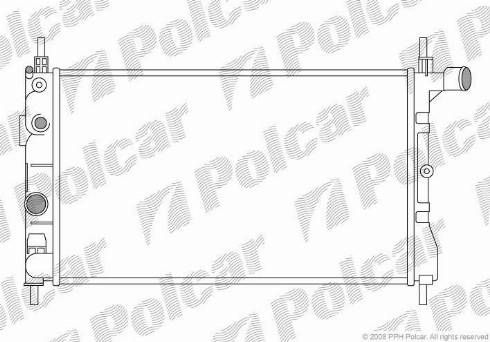Polcar 550508A2 - Радіатор, охолодження двигуна autozip.com.ua