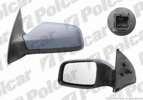 Polcar 5508514M - Зовнішнє дзеркало autozip.com.ua