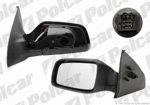 Polcar 5508515E - Зовнішнє дзеркало autozip.com.ua