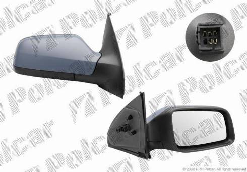 Polcar 5508524M - Зовнішнє дзеркало autozip.com.ua