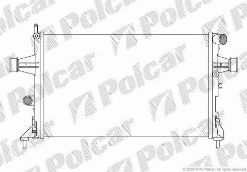 Polcar 5508086X - Радіатор, охолодження двигуна autozip.com.ua