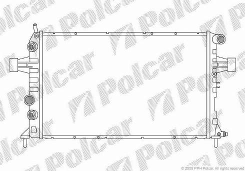 Polcar 5508083X - Радіатор, охолодження двигуна autozip.com.ua