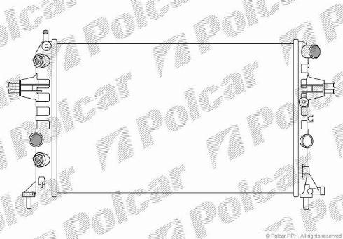 Polcar 550808B2 - Радіатор, охолодження двигуна autozip.com.ua