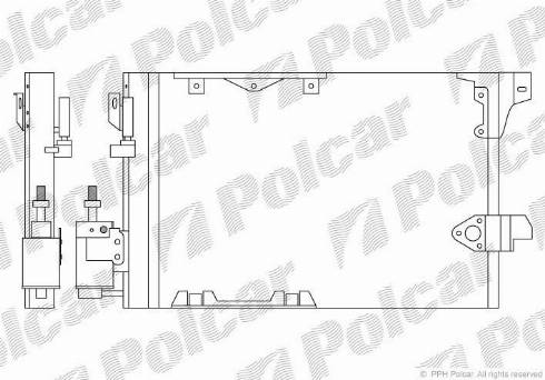 Polcar 5508K81X - Конденсатор, кондиціонер autozip.com.ua