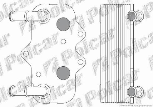 Polcar 5508L8-3 - Масляний радіатор, рухове масло autozip.com.ua