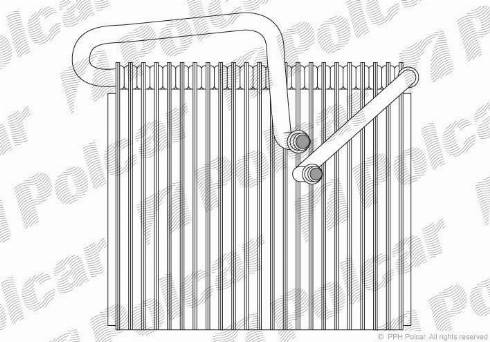 Polcar 5508P8-1 - Випарник, кондиціонер autozip.com.ua