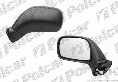 Polcar 5503514M - Дзеркальне скло, зовнішнє дзеркало autozip.com.ua