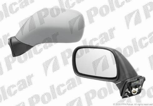 Polcar 5503515M - Дзеркальне скло, зовнішнє дзеркало autozip.com.ua