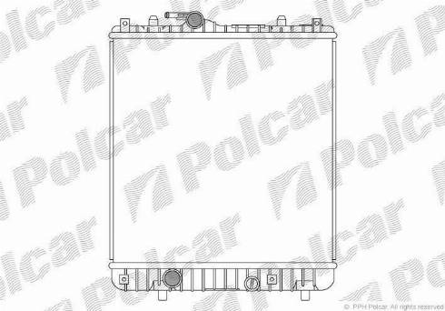 Polcar 550308-2 - Радіатор, охолодження двигуна autozip.com.ua