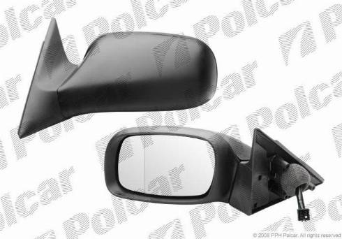 Polcar 5507514M - Зовнішнє дзеркало autozip.com.ua