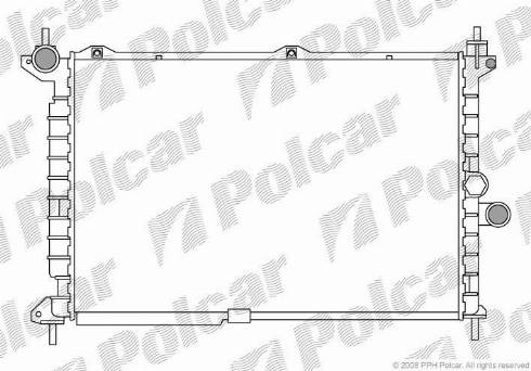 Polcar 550708-9 - Радіатор, охолодження двигуна autozip.com.ua