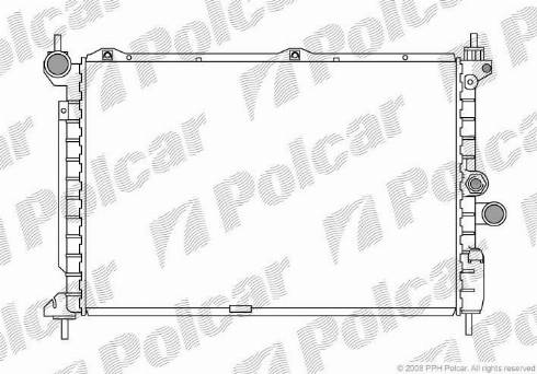 Polcar 5507084X - Радіатор, охолодження двигуна autozip.com.ua