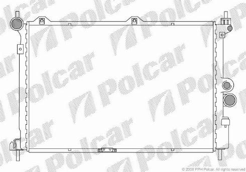 Polcar 550708-4 - Радіатор, охолодження двигуна autozip.com.ua