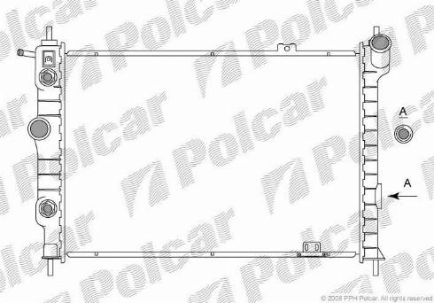 Polcar 550708-6 - Радіатор, охолодження двигуна autozip.com.ua