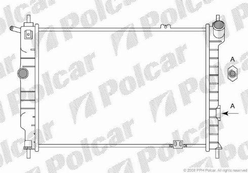 Polcar 550708-2 - Радіатор, охолодження двигуна autozip.com.ua