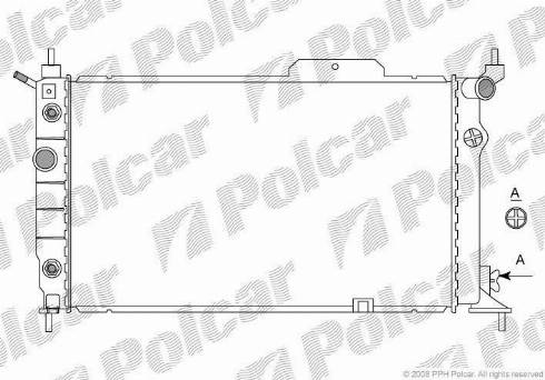 Polcar 550708-7 - Радіатор, охолодження двигуна autozip.com.ua