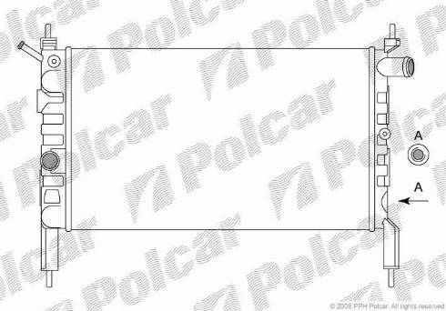 Polcar 550708A1 - Радіатор, охолодження двигуна autozip.com.ua