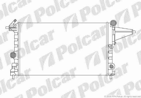 Polcar 551408-4 - Радіатор, охолодження двигуна autozip.com.ua