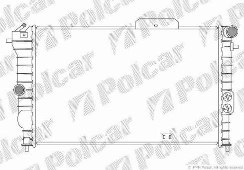 Polcar 551408-5 - Радіатор, охолодження двигуна autozip.com.ua