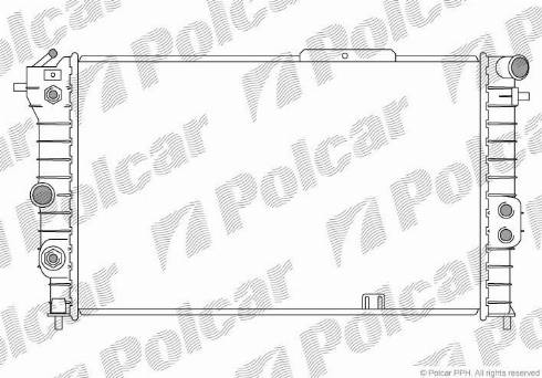 Polcar 5514087X - Радіатор, охолодження двигуна autozip.com.ua