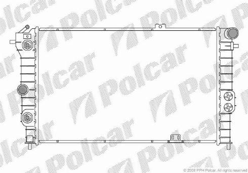 Polcar 551408-7 - Радіатор, охолодження двигуна autozip.com.ua