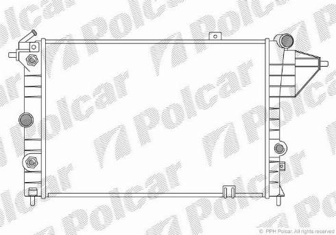 Polcar 551408A2 - Радіатор, охолодження двигуна autozip.com.ua