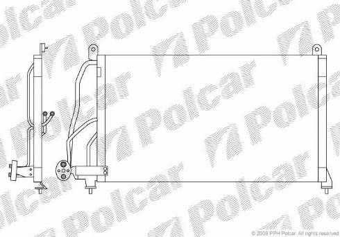 Polcar 5515K8C1 - Конденсатор, кондиціонер autozip.com.ua