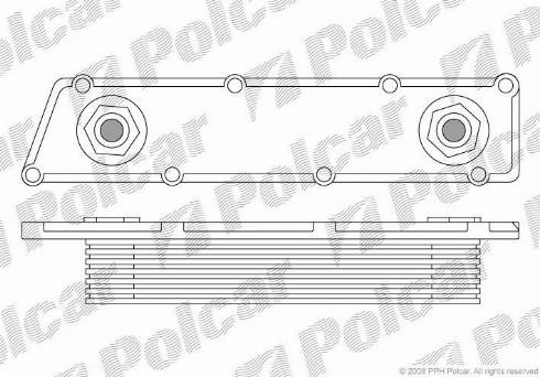 Polcar 5515L81X - Масляний радіатор, рухове масло autozip.com.ua