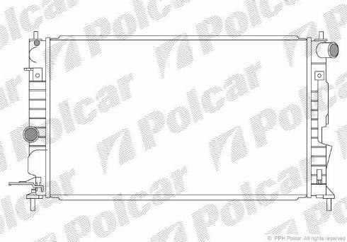 Polcar 551608-0 - Радіатор, охолодження двигуна autozip.com.ua