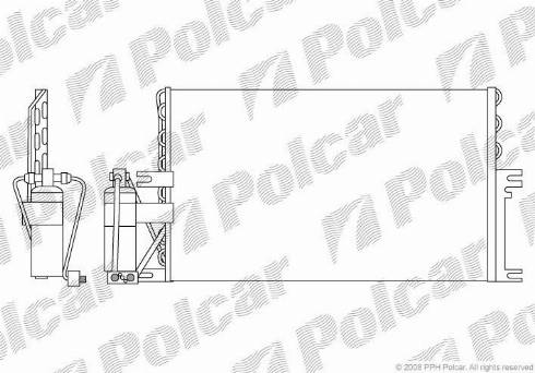 Polcar 5516K81X - Конденсатор, кондиціонер autozip.com.ua