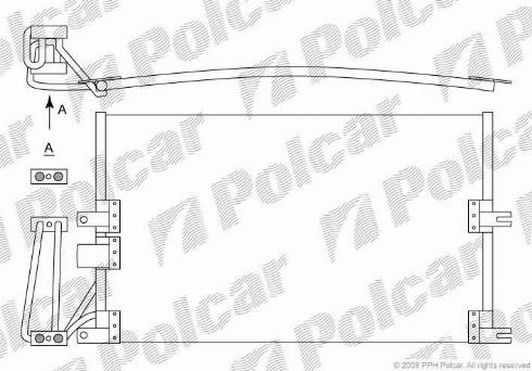 Polcar 5516K8C1 - Конденсатор, кондиціонер autozip.com.ua