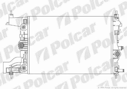 Polcar 551108-5 - Радіатор, охолодження двигуна autozip.com.ua