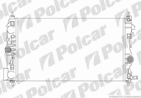 Polcar 5511086X - Радіатор, охолодження двигуна autozip.com.ua