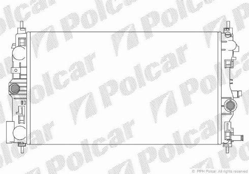 Polcar 551108-6 - Радіатор, охолодження двигуна autozip.com.ua