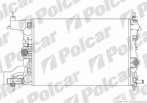 Polcar 551108-3 - Радіатор, охолодження двигуна autozip.com.ua