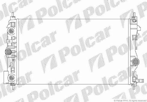 Polcar 5511087X - Радіатор, охолодження двигуна autozip.com.ua