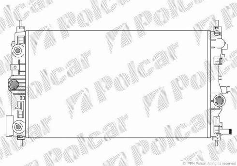Polcar 551108-7 - Радіатор охолодження AT Opel Astra J.Zafira C 2.0D 12.09 autozip.com.ua