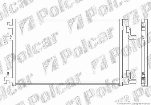 Polcar 5511K82K - Конденсатор, кондиціонер autozip.com.ua