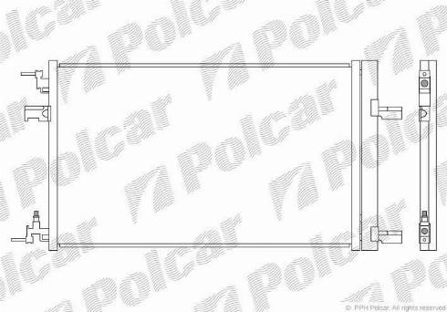 Polcar 5511K8C2S - Конденсатор, кондиціонер autozip.com.ua