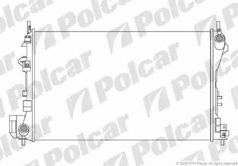 Polcar 551808-4 - Радіатор, охолодження двигуна autozip.com.ua