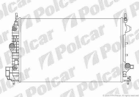 Polcar 5518086X - Радіатор, охолодження двигуна autozip.com.ua