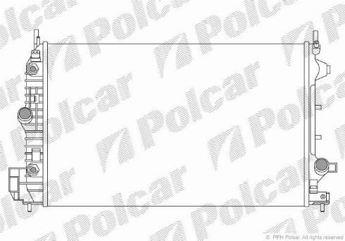 Polcar 551808-6 - Радіатор, охолодження двигуна autozip.com.ua