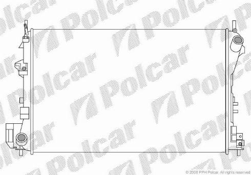 Polcar 5518081X - Радіатор, охолодження двигуна autozip.com.ua