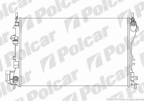 Polcar 551808-1 - Радіатор, охолодження двигуна autozip.com.ua