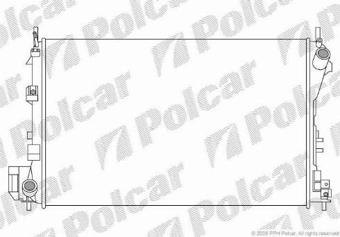 Polcar 5518082X - Радіатор, охолодження двигуна autozip.com.ua