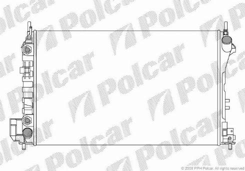 Polcar 551808A3 - Радіатор, охолодження двигуна autozip.com.ua