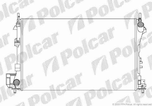 Polcar 551808A2 - Радіатор, охолодження двигуна autozip.com.ua